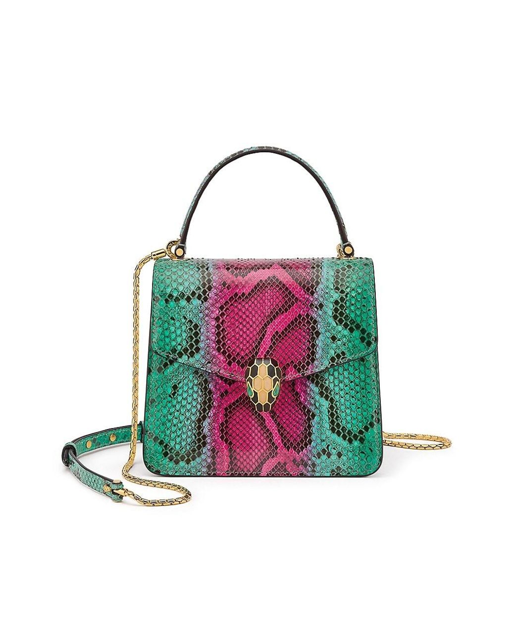 Bulgari Serpenti Forever bag. Bvlgari Designer Chain Leather Bag*RETAIL  $3700