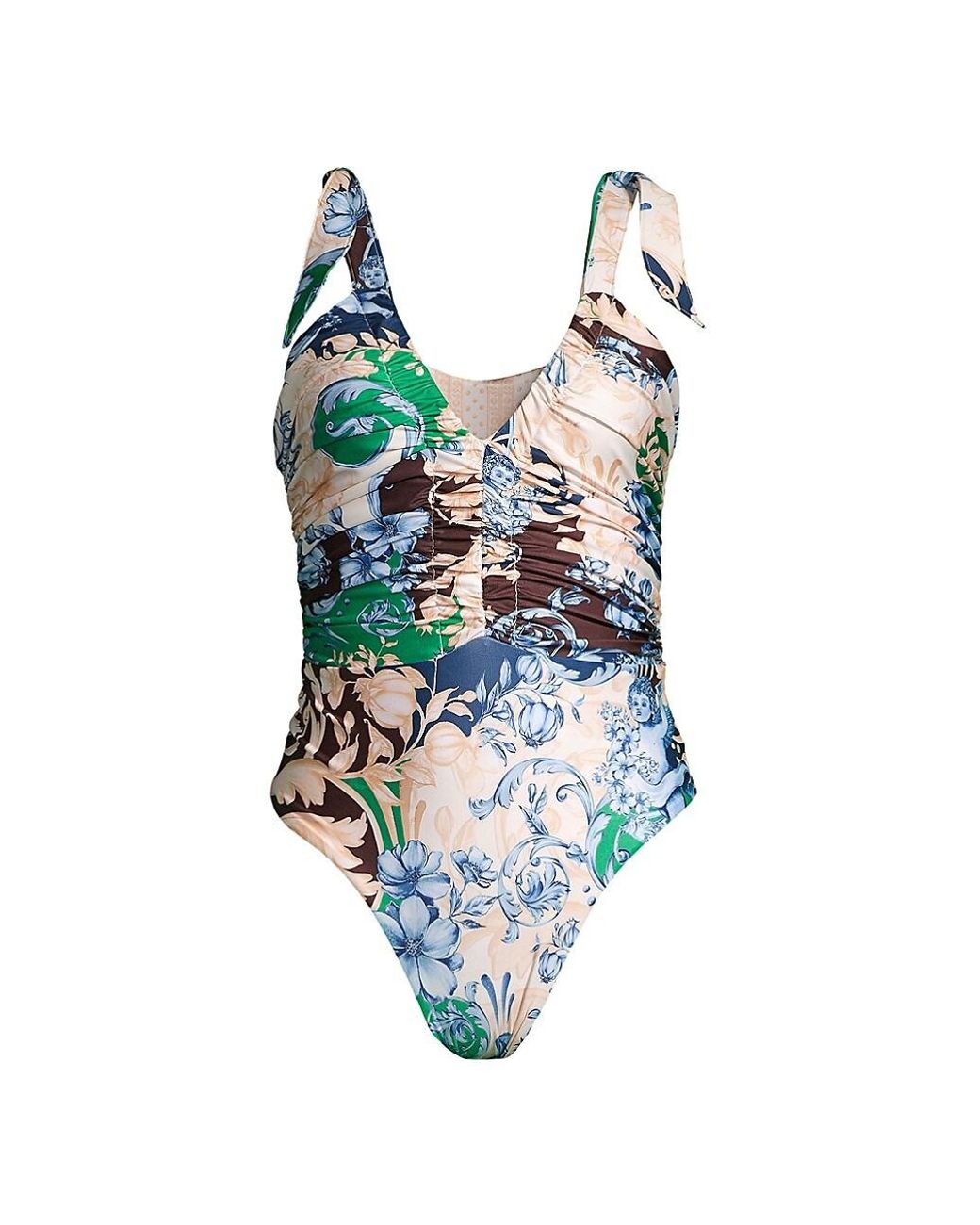 Agua Bendita Synthetic Nika One-piece Swimsuit in Blue | Lyst