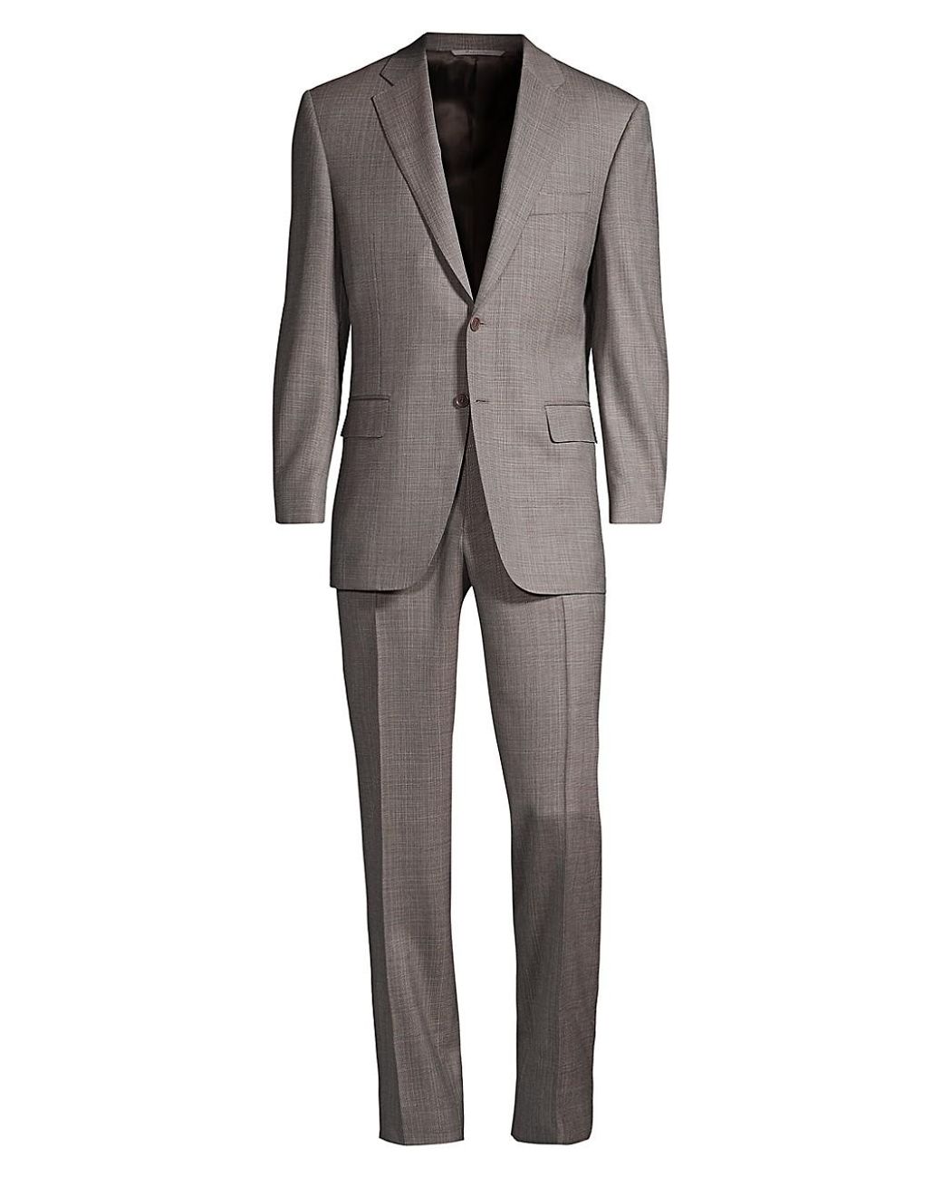 Canali Classic Italian Wool Suit in Light Brown (Brown) for Men Lyst