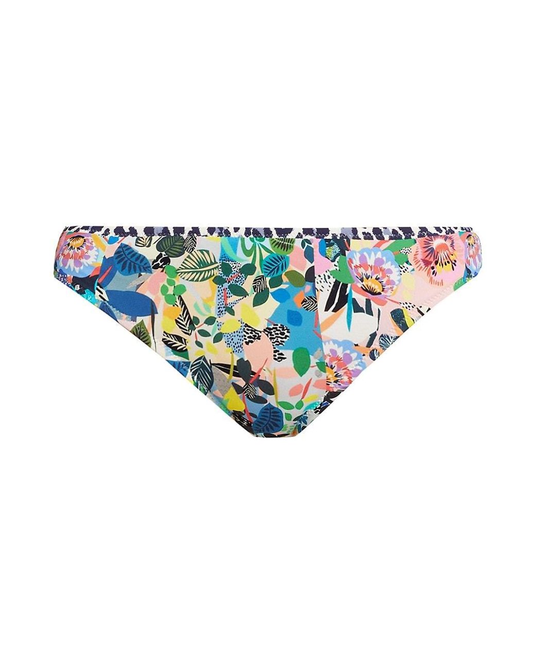Johnny Was Layla Floral Hipster Bikini Bottoms in Blue | Lyst
