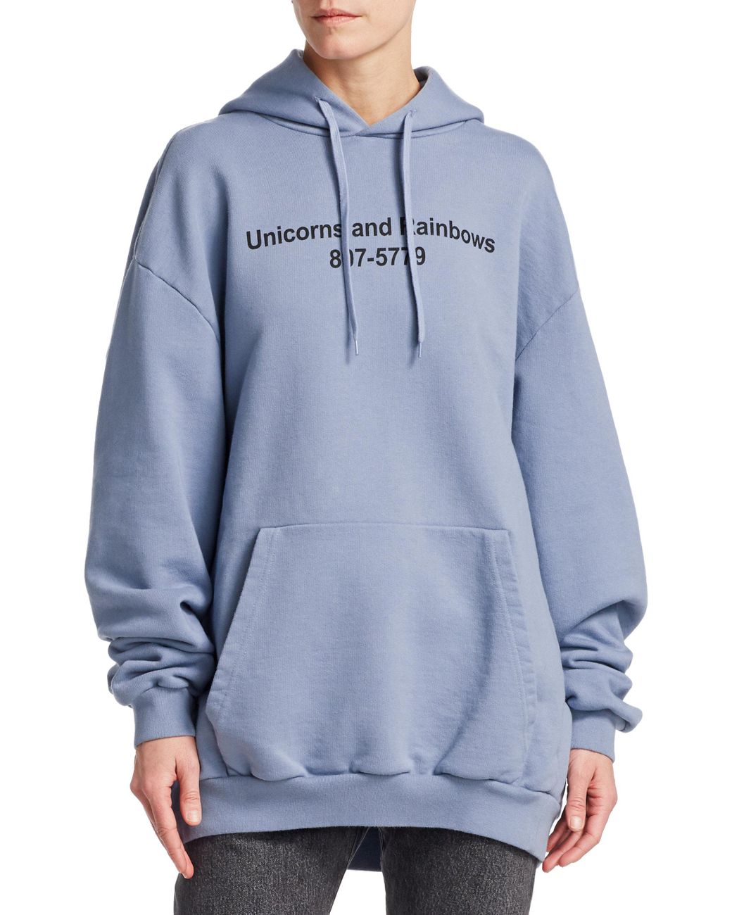 Vetements 21SS MAGIC UNICORN HOODIE BLUE