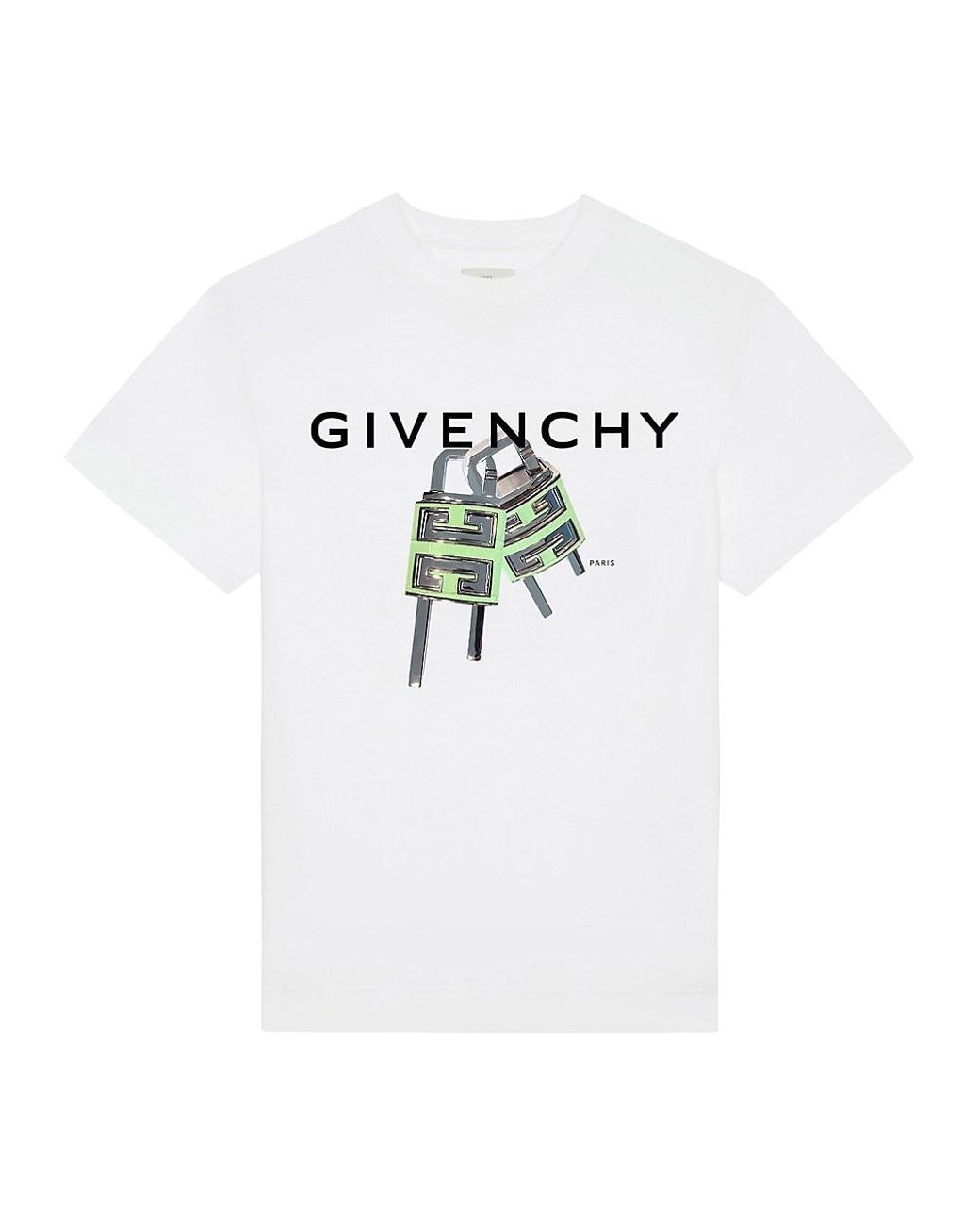 Givenchy 4g Lock Slim Fit T-shirt in White for Men | Lyst