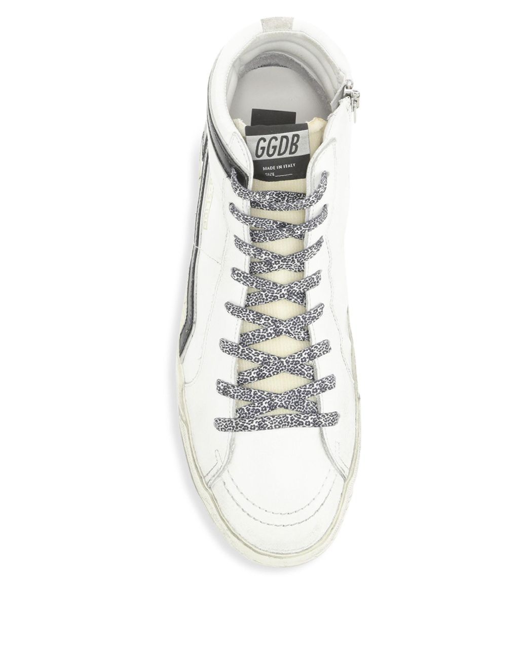 white leather star trainers