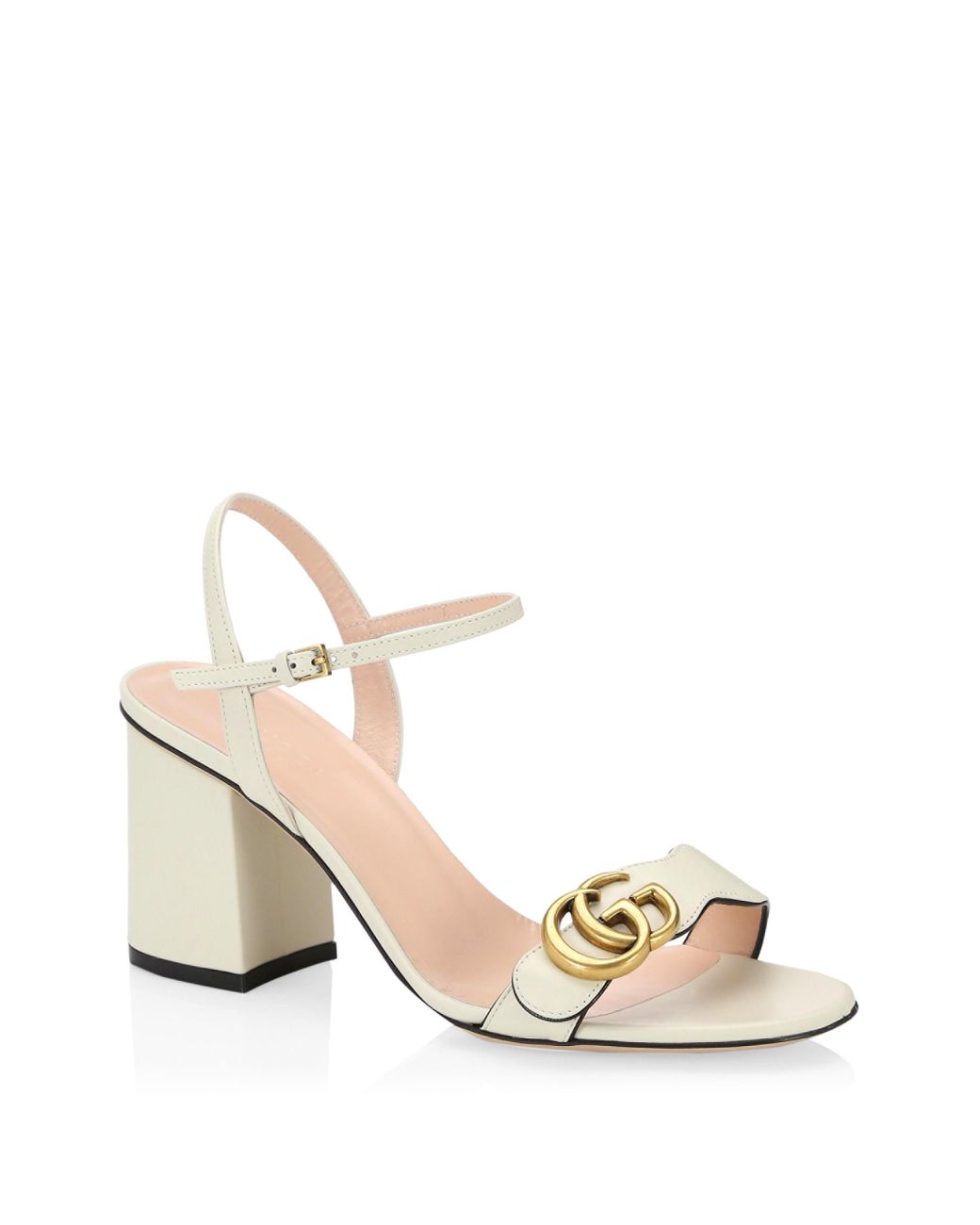 Gucci Marmont GG Ankle-strap Sandals | Lyst