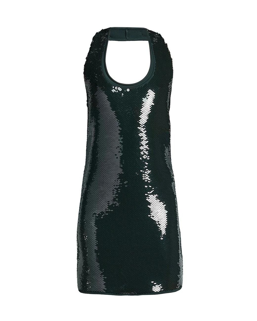 Bottega Veneta Synthetic Sequined Halter Minidress | Lyst