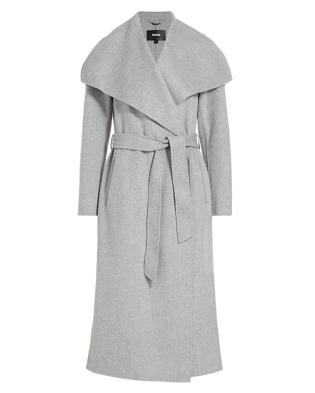 Mackage Women's Azra Wool Wrap Coat - Tan/Beige - Size M - Light Camel