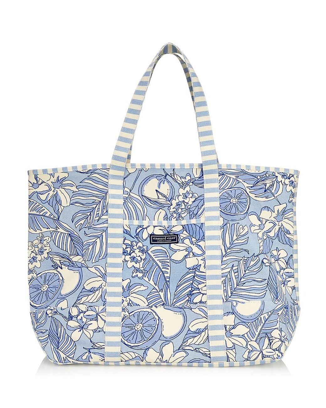Vineyard Vines Palm Beach Canvas Tote Bag in Blue Lyst
