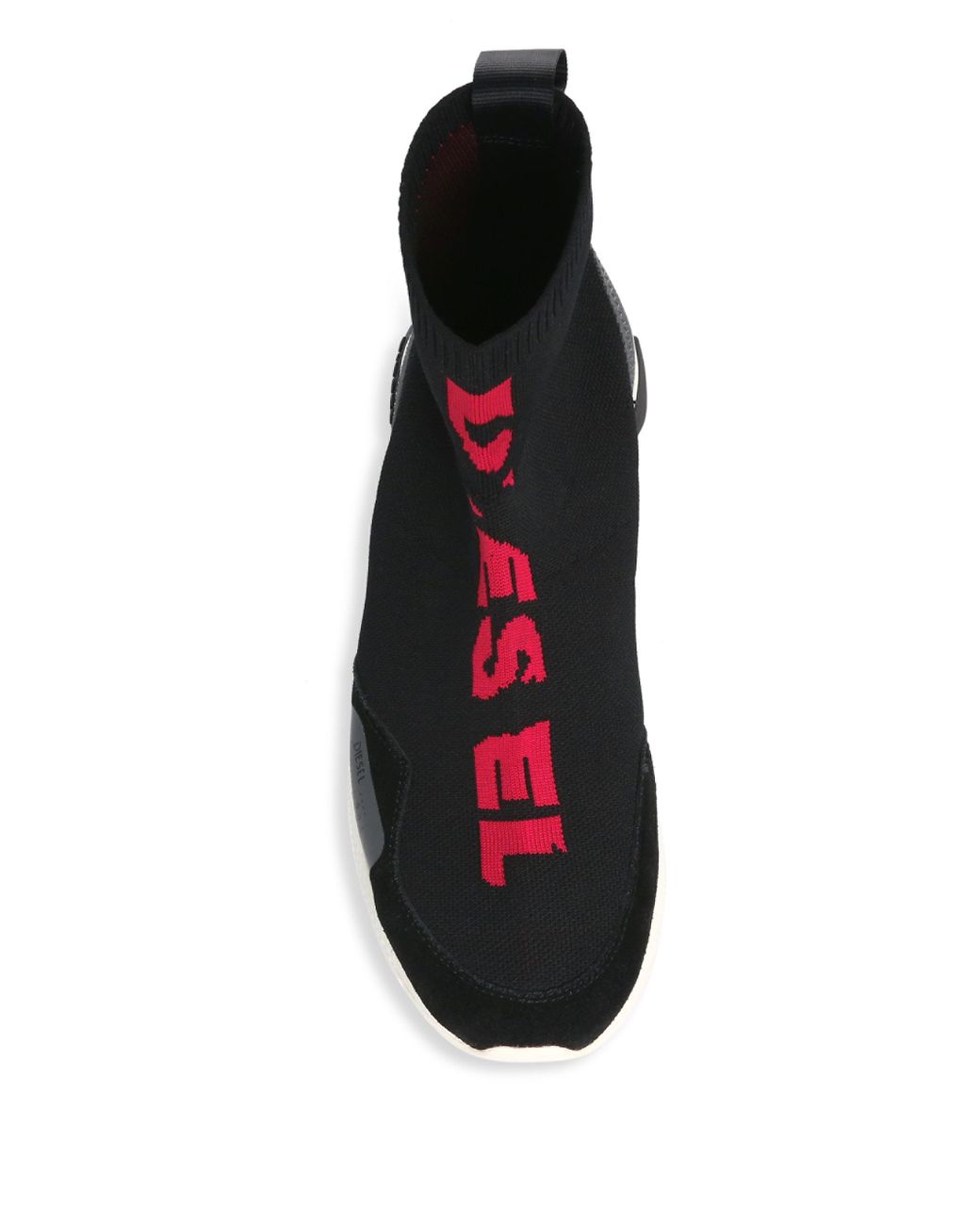 DIESEL Mid Sock Sneakers in Black for Men | Lyst