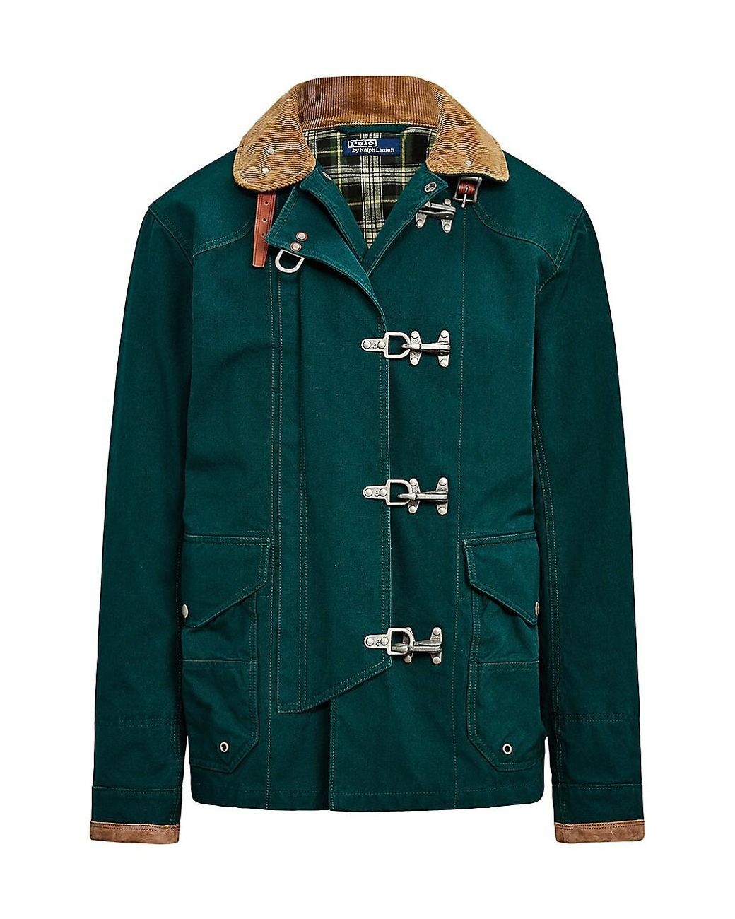 Polo Ralph Lauren Corduroy Cortland Clasp Closures Jacket in Green for ...