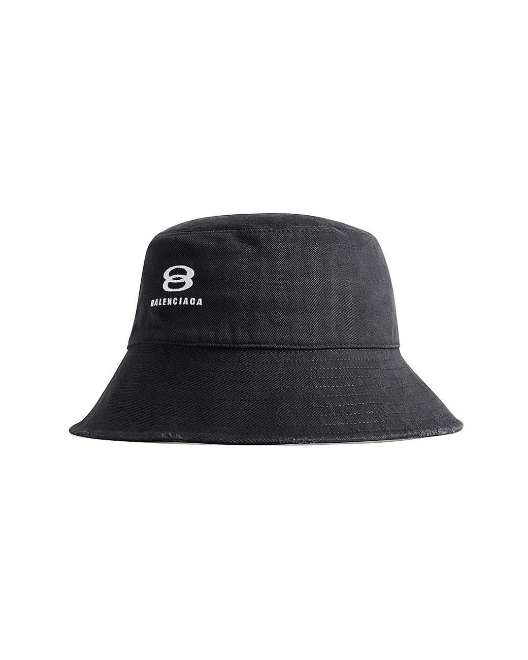 Balenciaga Unity Sports Icon Bucket Hat in Black | Lyst