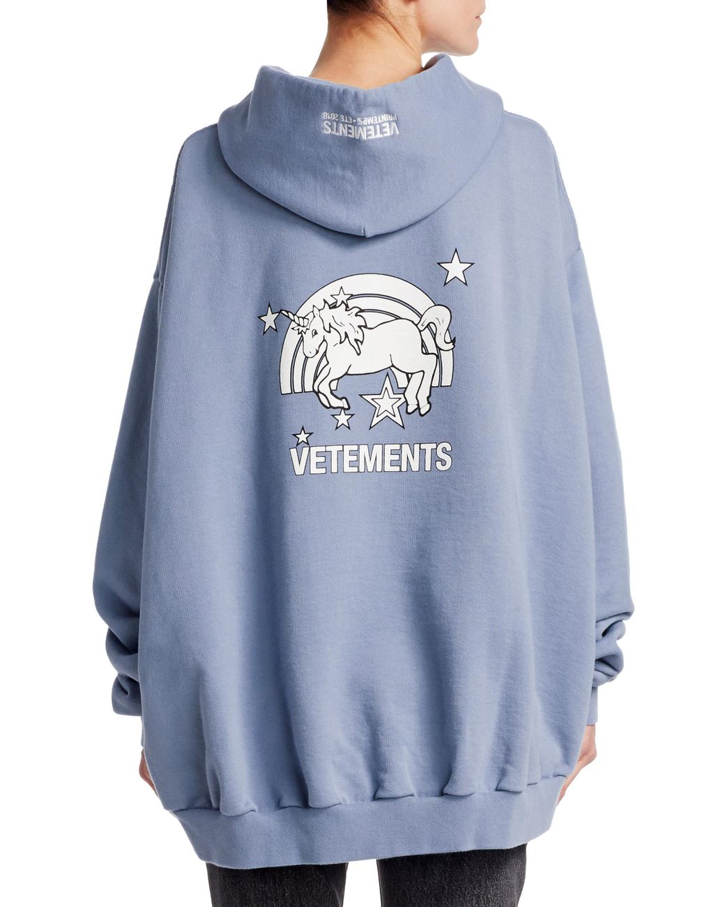 Vetements 21SS MAGIC UNICORN HOODIE BLUE