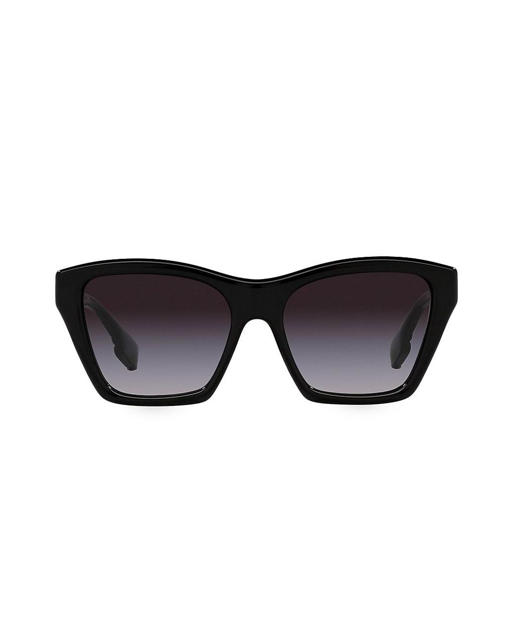 Burberry Arden 56mm Lowbridge Fit Square Sunglasses in Black Lyst