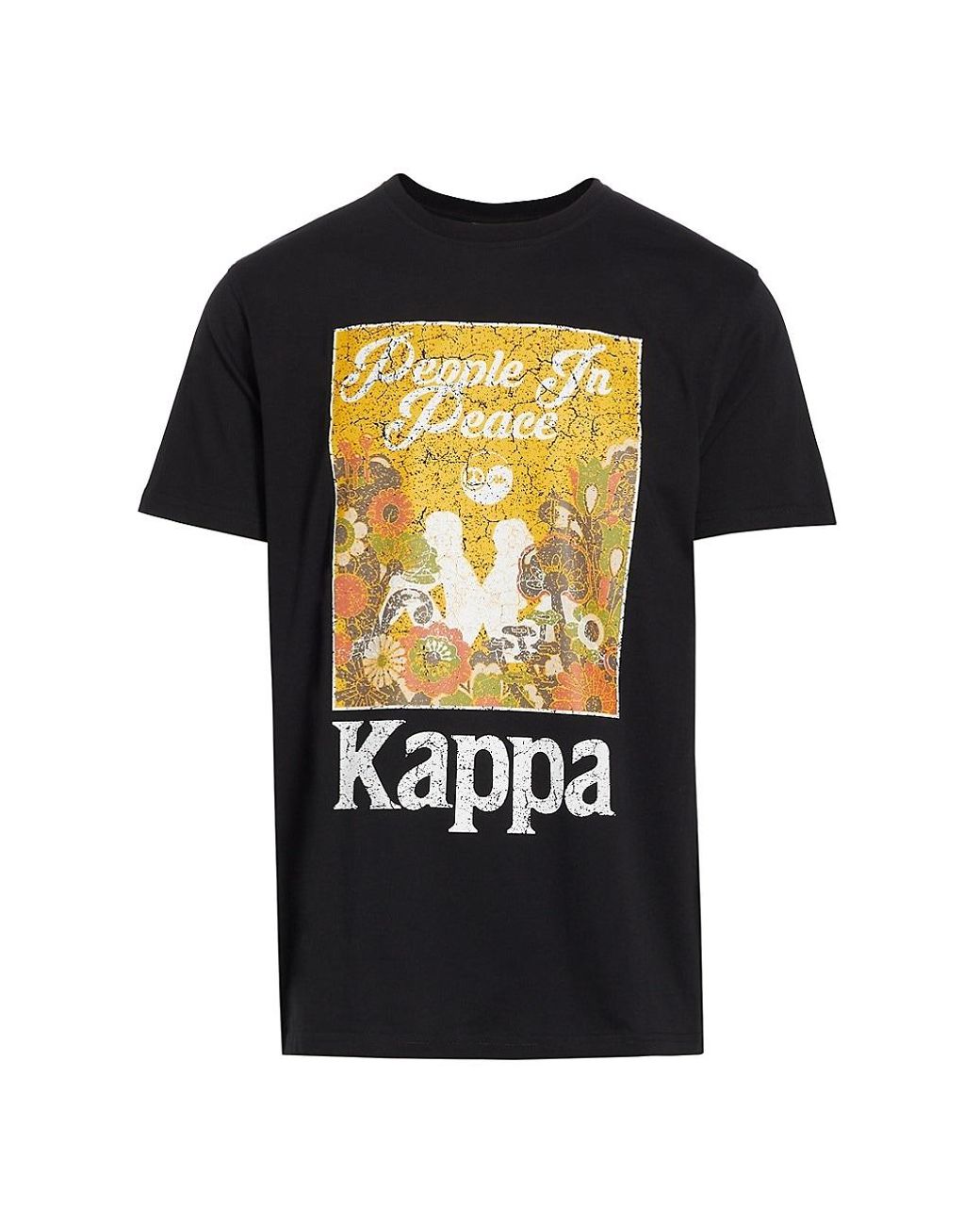 Kappa Authentic Ryder Logo T-shirt in Black for Men | Lyst