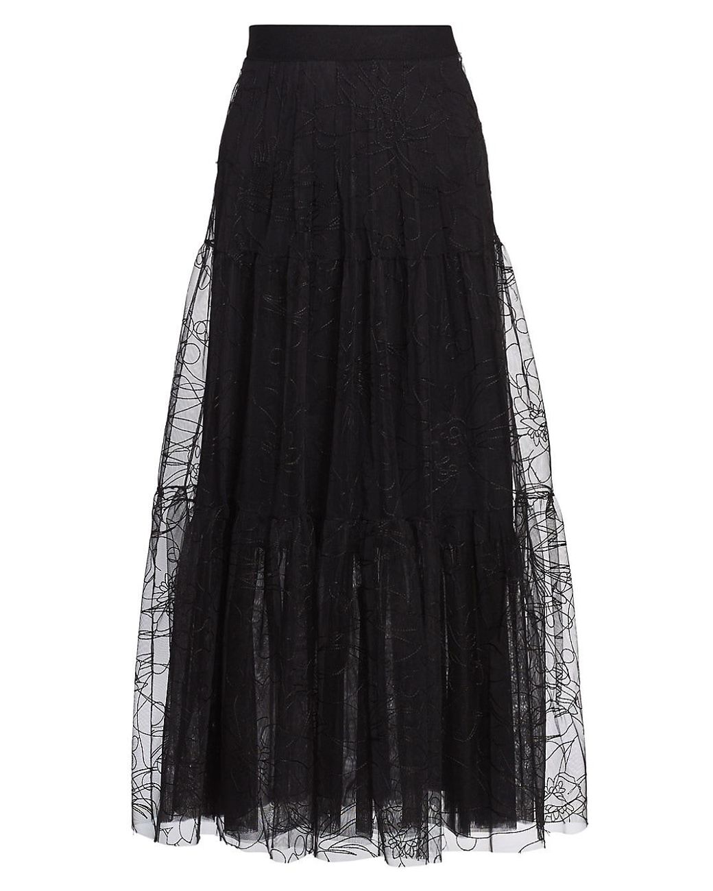 akris punto tulle skirt