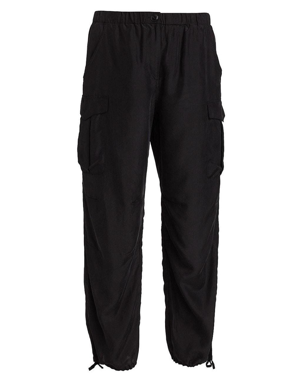 Rag & Bone Roth Silk Jogger Pants in Black | Lyst