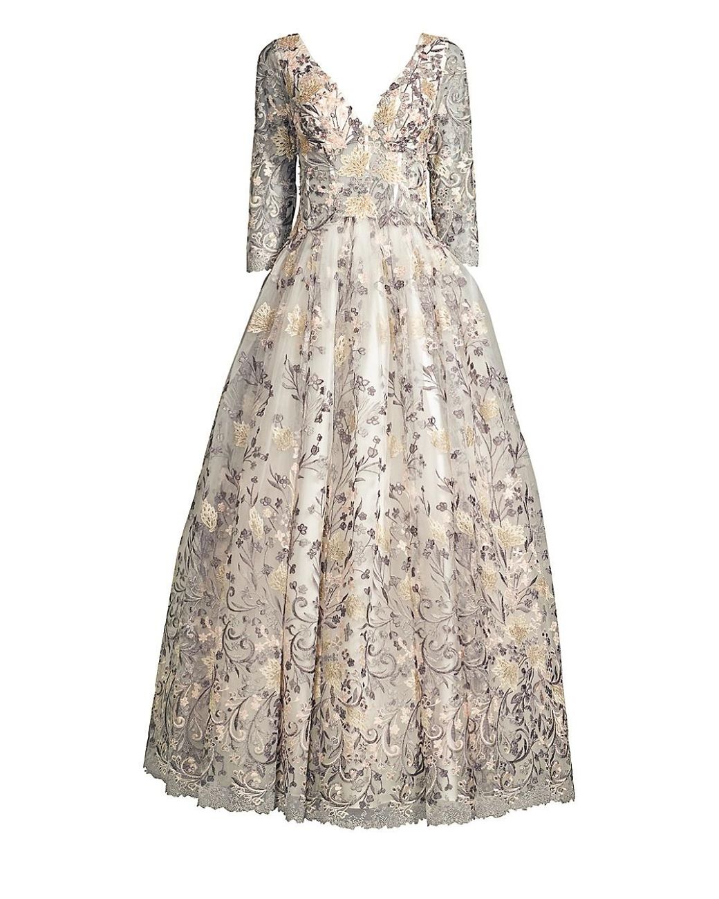 ball gown black and silver