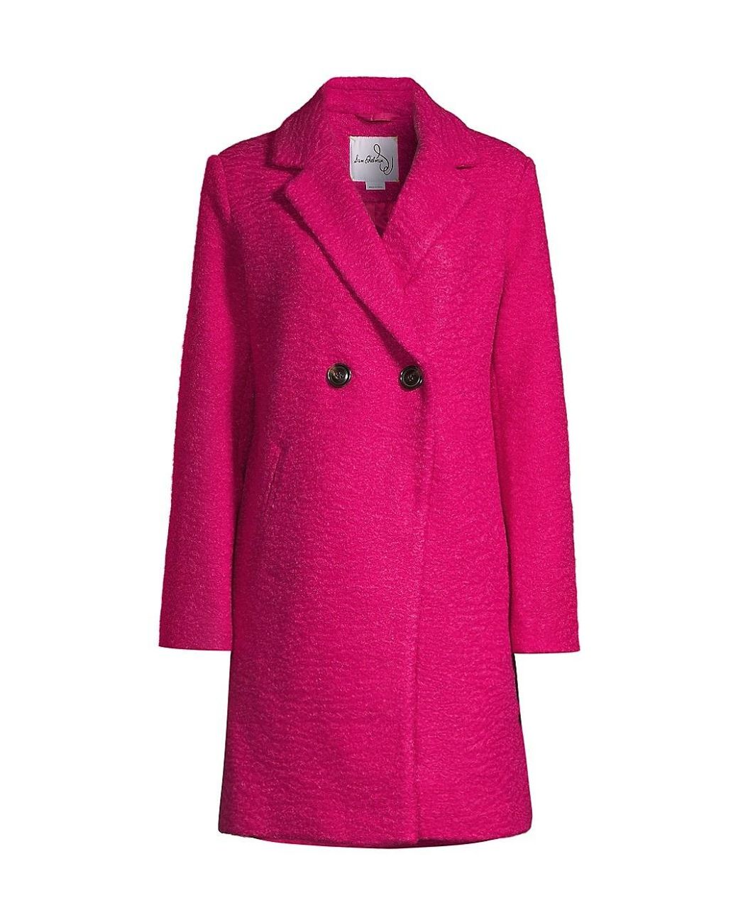 Sam Edelman Doublebreasted Cutaway Coat in Pink Lyst