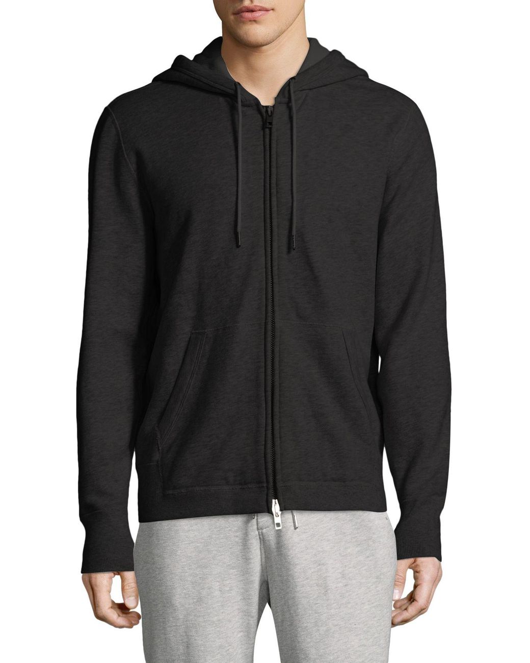 Rag & Bone Cotton Zip Up Hoodie in Black for Men - Lyst