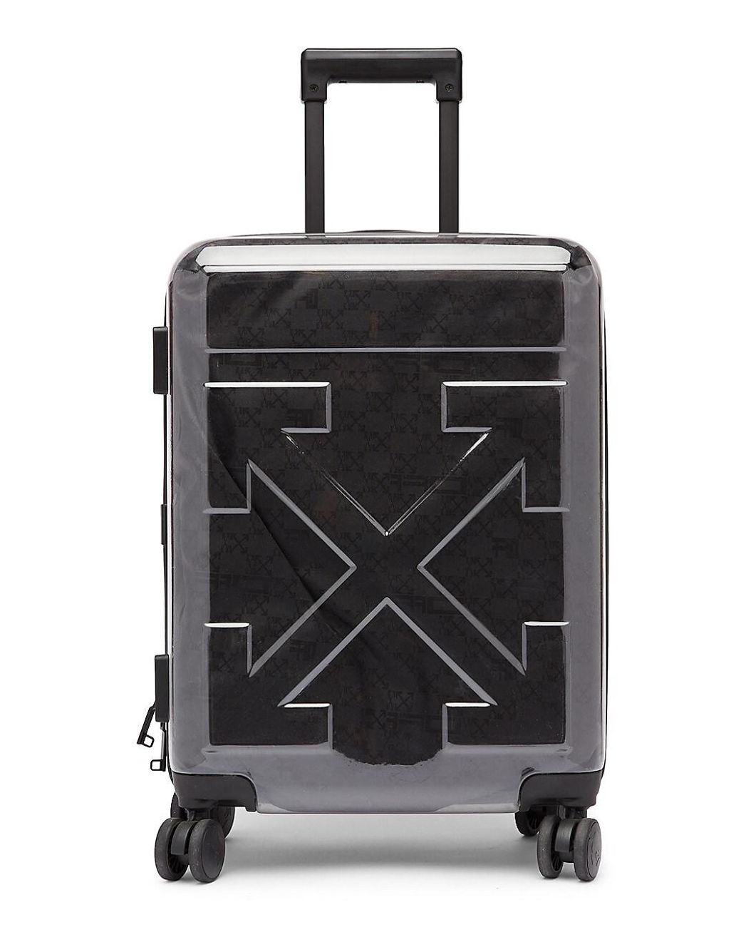 OffWhite c/o Virgil Abloh Cabin Transparent Luggage in Black for Men