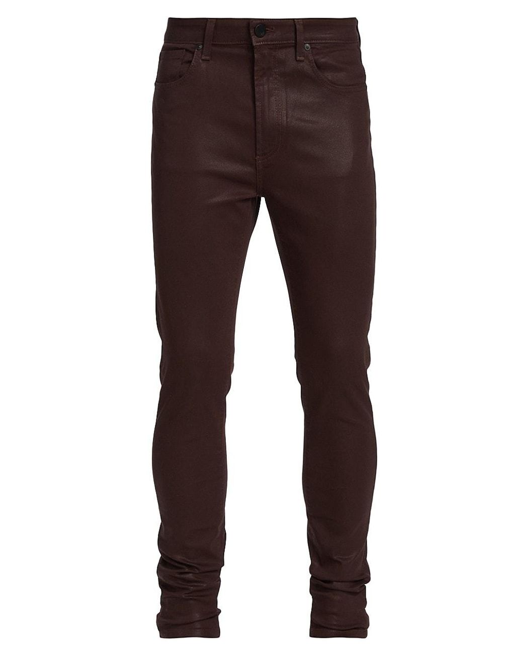 Monfrere Greyson Coated Skinny Jeans in Brown for Men | Lyst