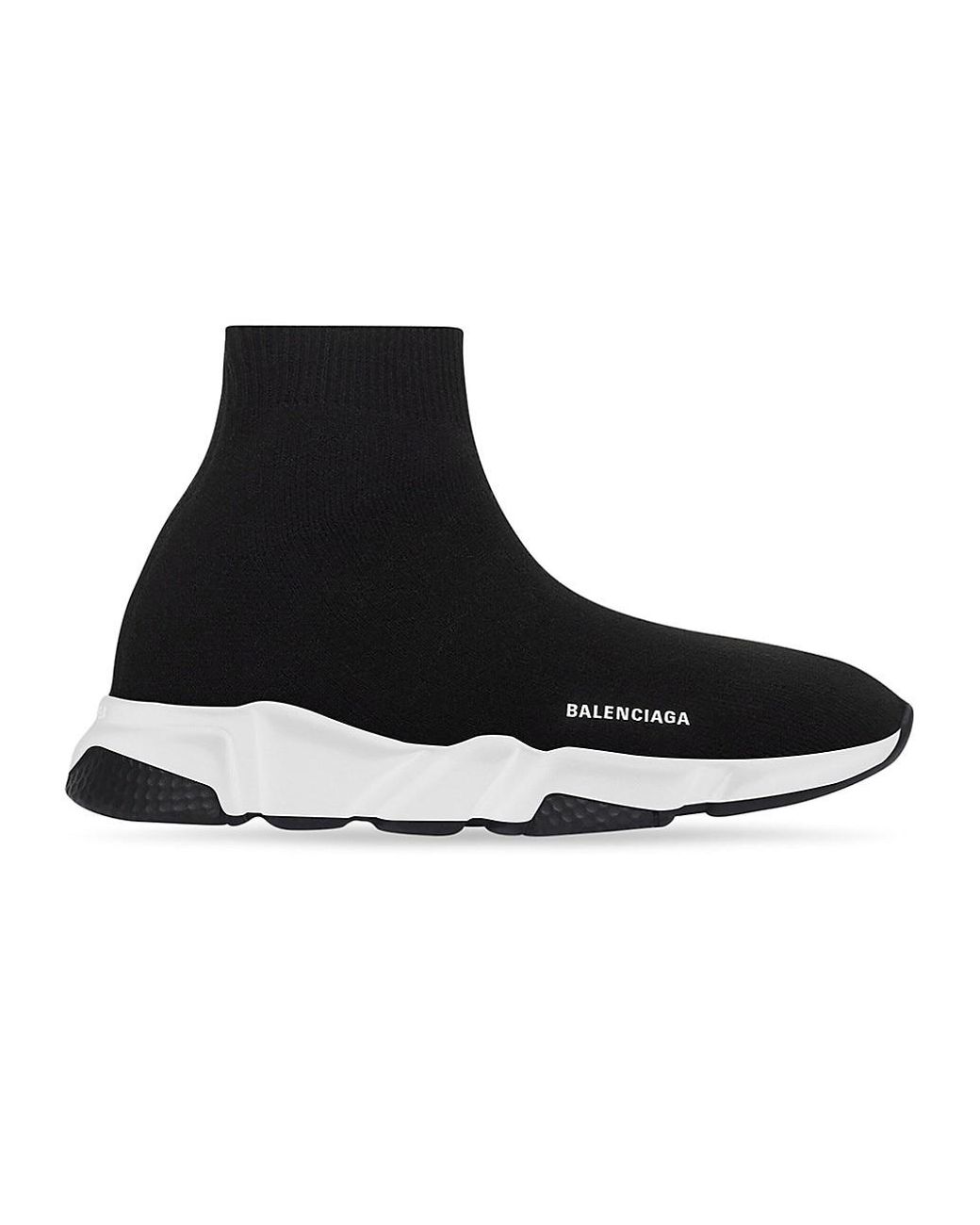 Balenciaga Kid's Speed Recycled Knit Sneaker in Black | Lyst
