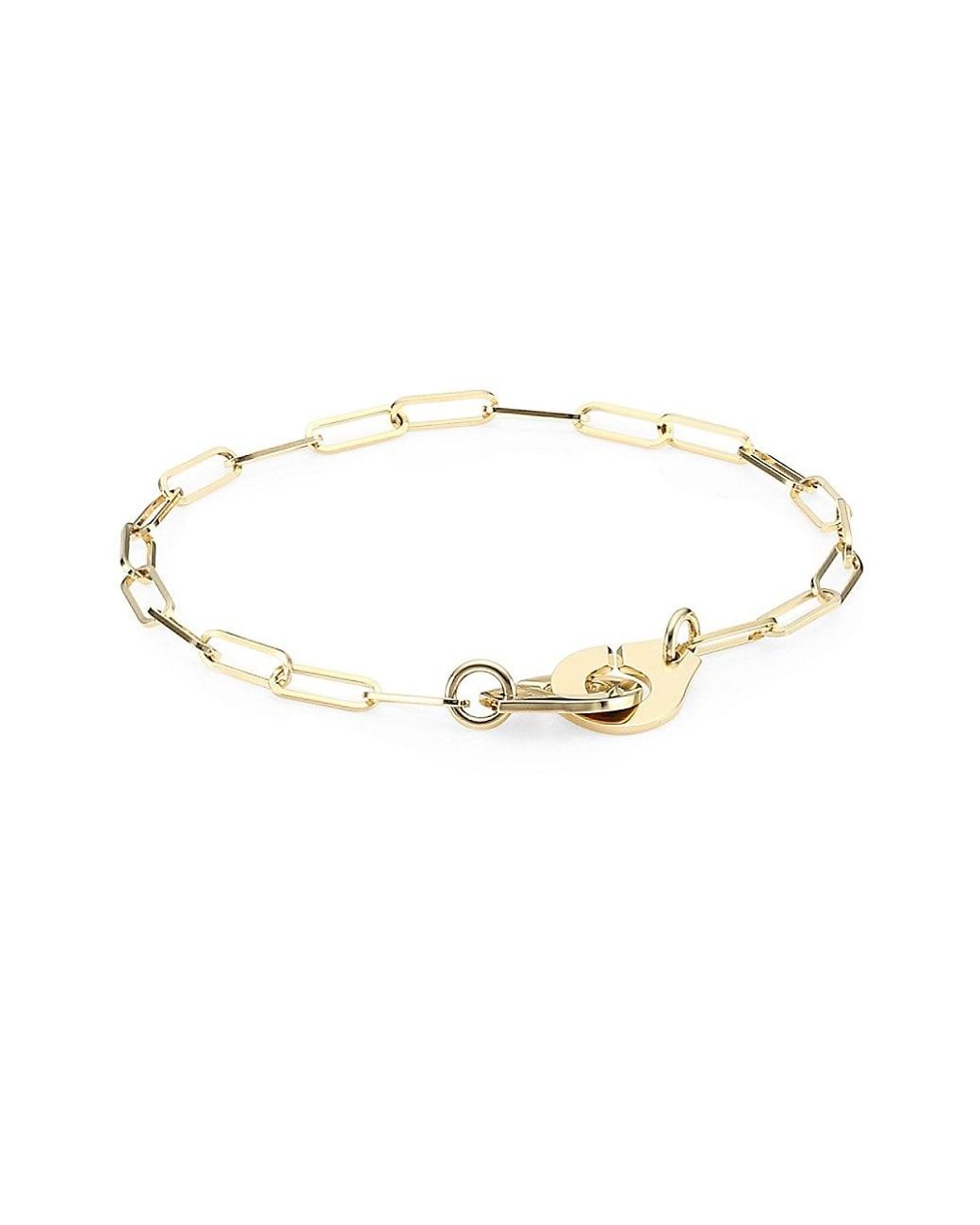 Dinh Van Menottes R10 18k Yellow Gold Chain Bracelet in Metallic | Lyst