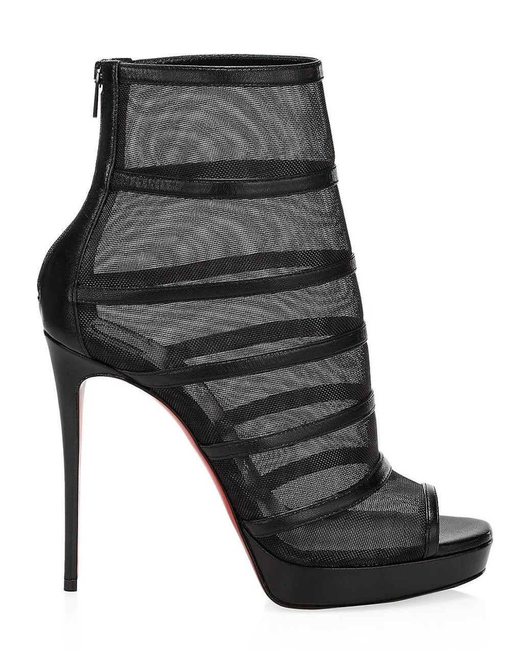 Our Fight - Boots - Calf leather and mesh - Black - Christian Louboutin