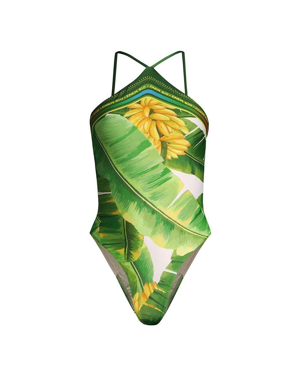 FARM Rio Fresh Forest Onepiece Swimsuit in Green Lyst