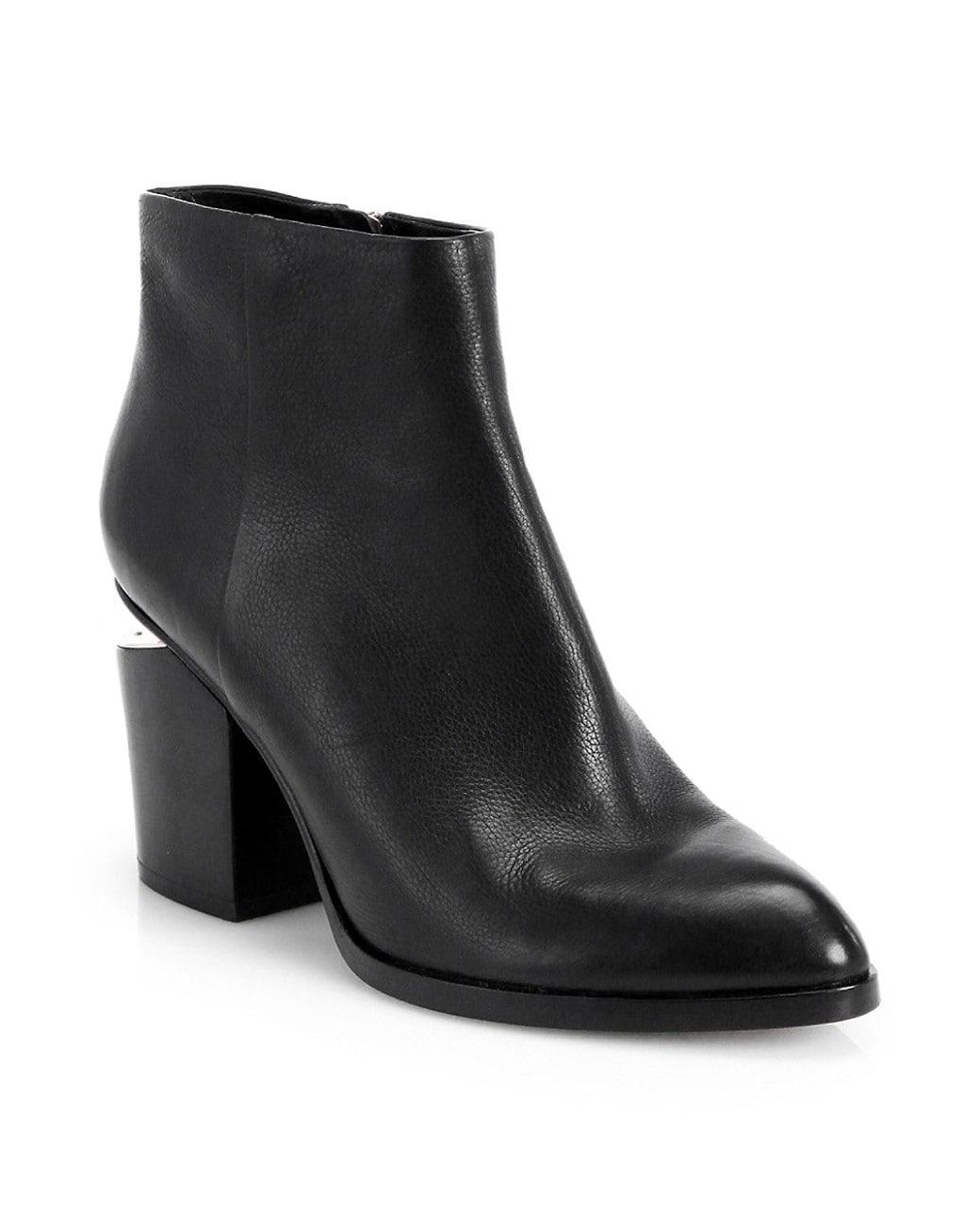 Alexander Wang Gabi Ankle Booties With Rose Gold Hardware in Black | Lyst