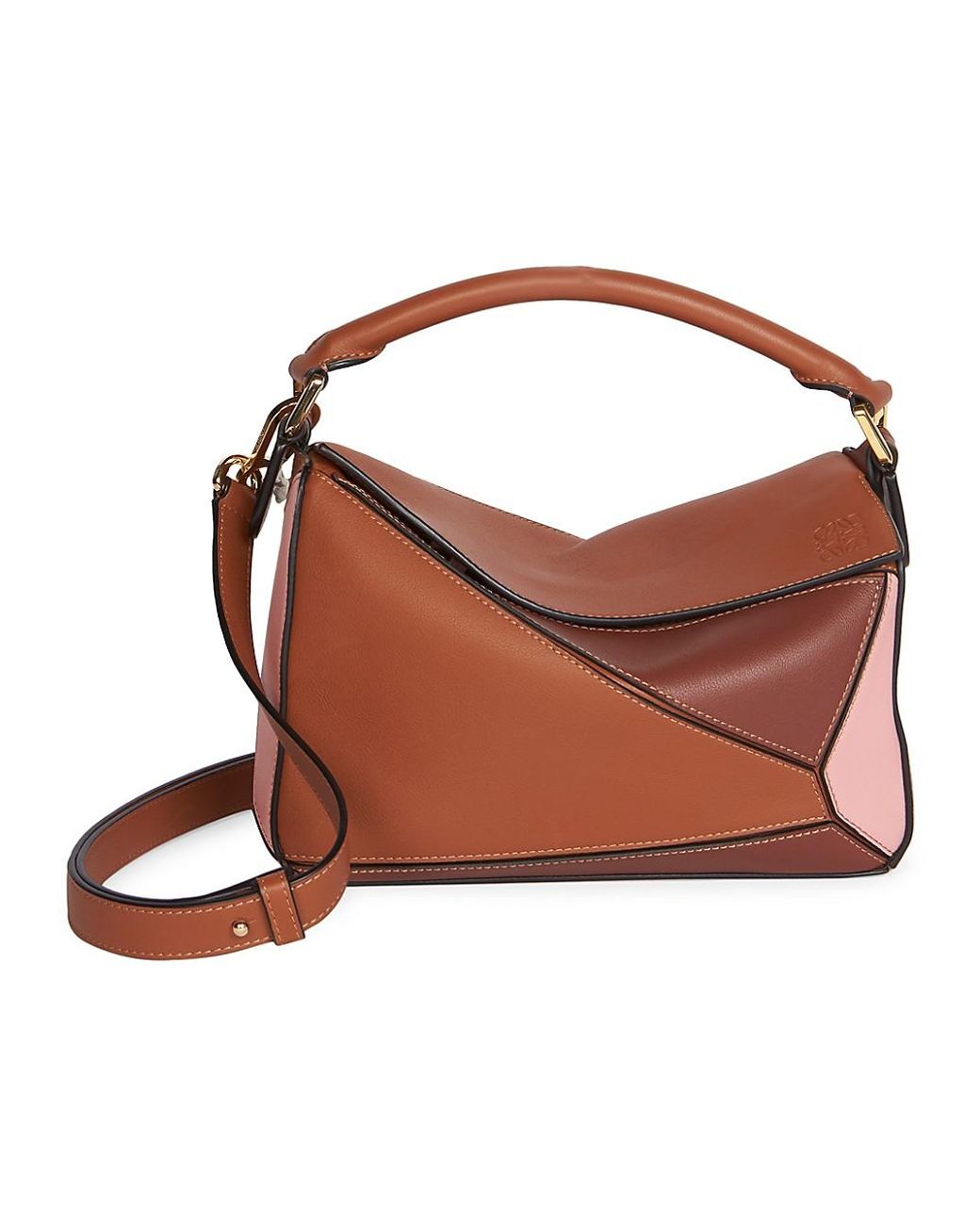 loewe small tan puzzle bag