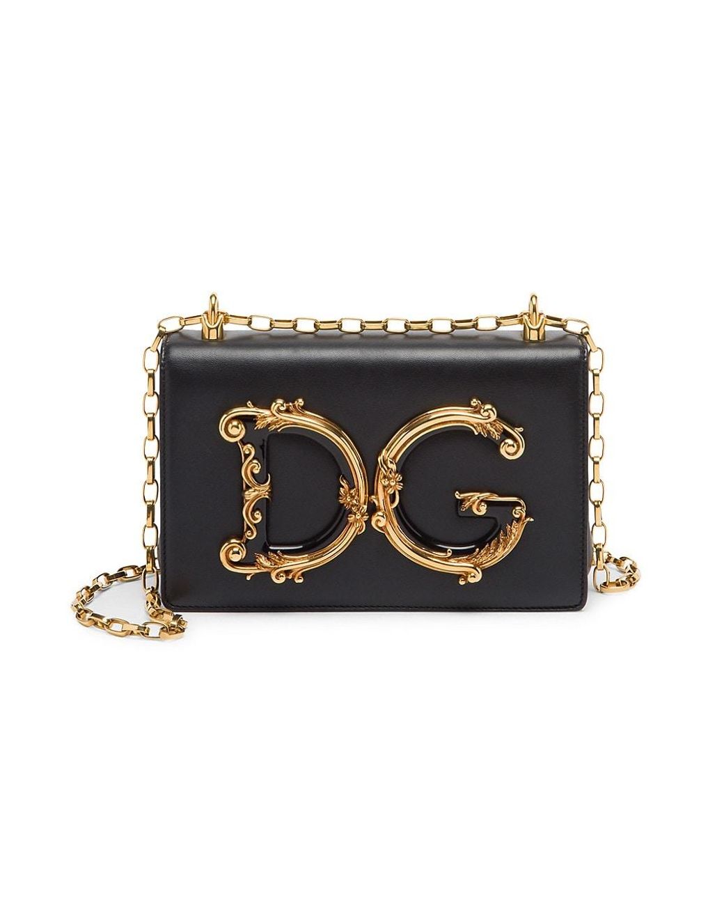 Dolce & Gabbana D & G Girls Leather Shoulder Bag in Nero (Black) - Lyst