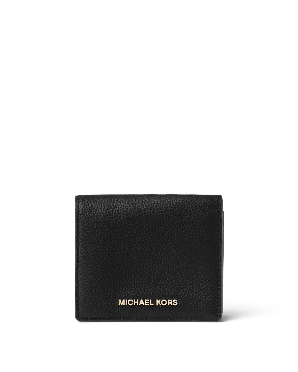 MICHAEL Michael Kors Mercer Carryall Leather Card Case in Black | Lyst