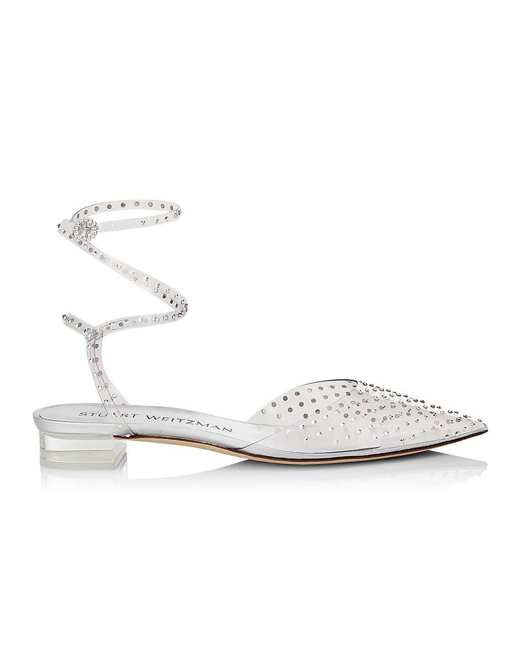 stuart weitzman glam wrap flats