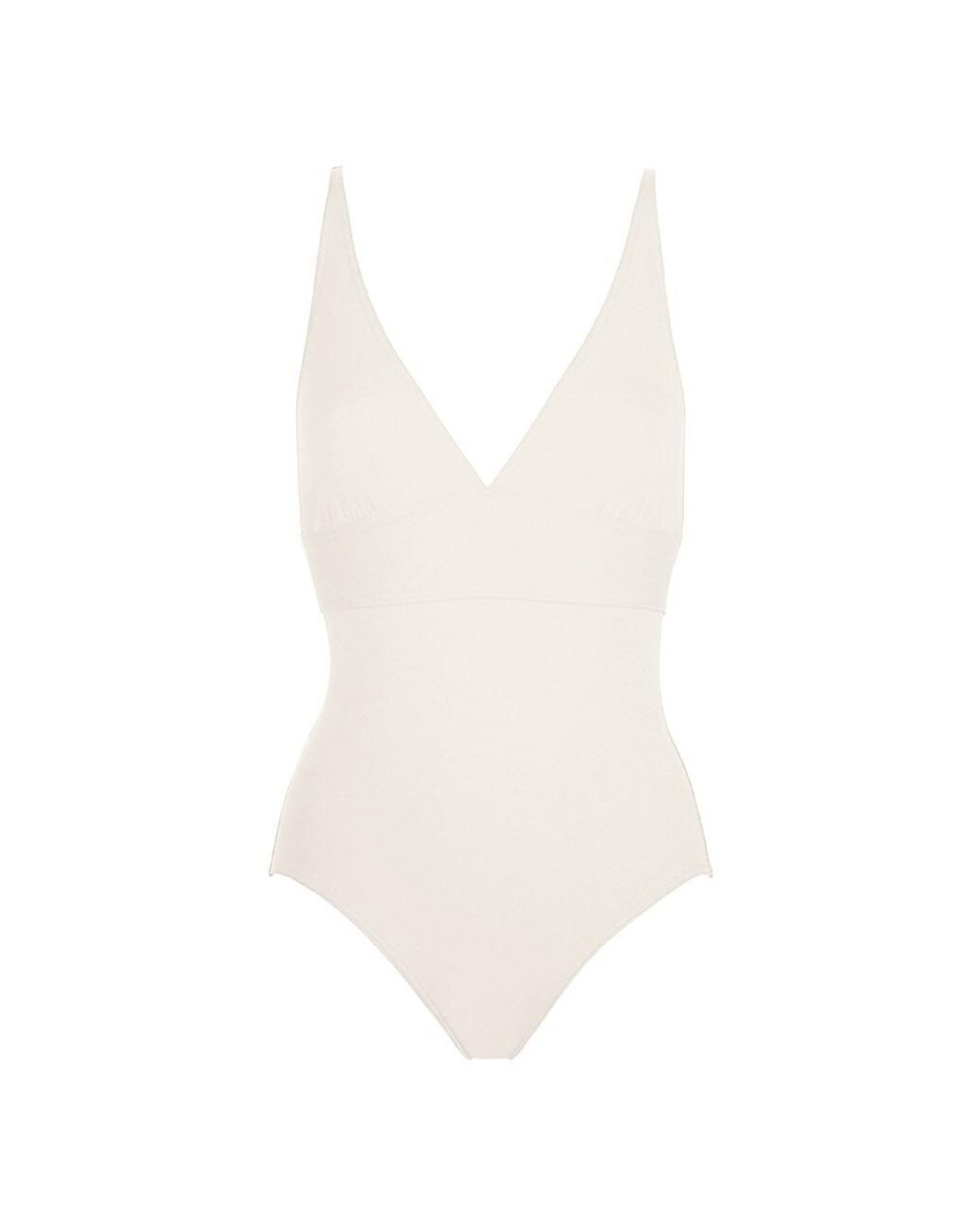 Eres Synthetic Larcin Triangle Tank One-piece Swimsuit in White | Lyst