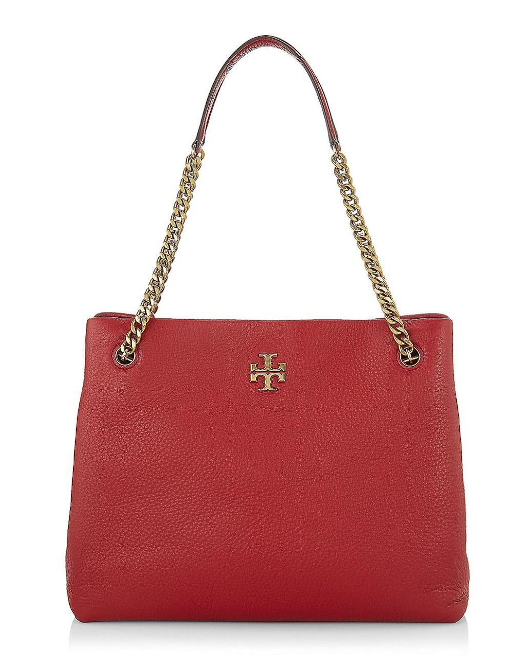Tory Burch Bags | Tory Burch Kira Leather Tote | Color: Red | Size: Large | Pm-19306411's Closet