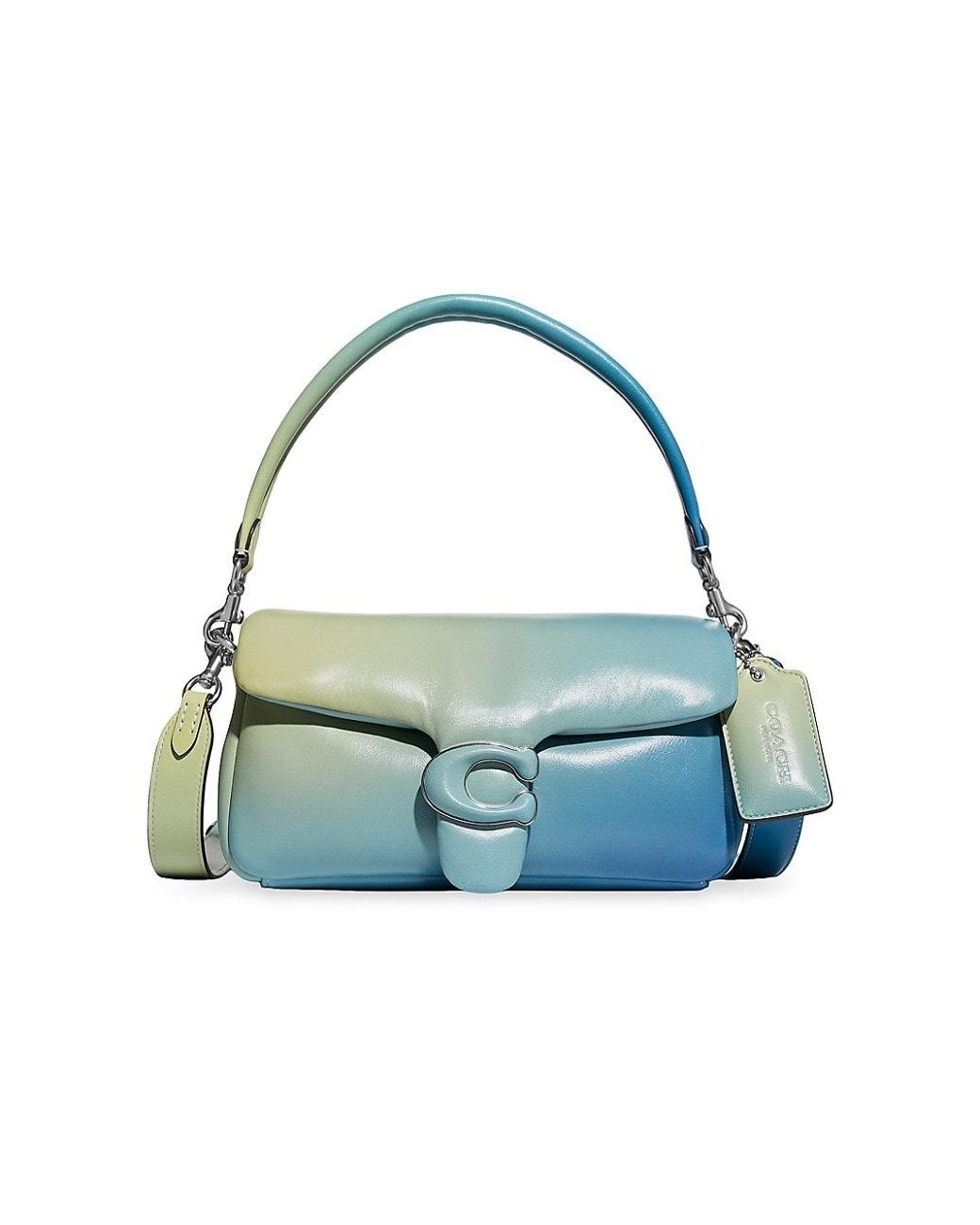 COACH Pillow Tabby Ombré Leather Shoulder Bag in Blue | Lyst