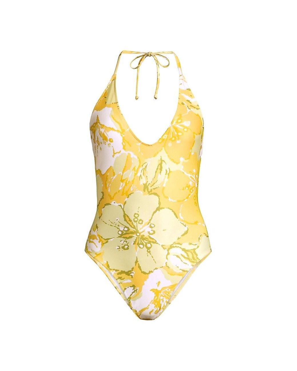 Faithfull The Brand Liza Onepiece Swimsuit in Metallic Lyst