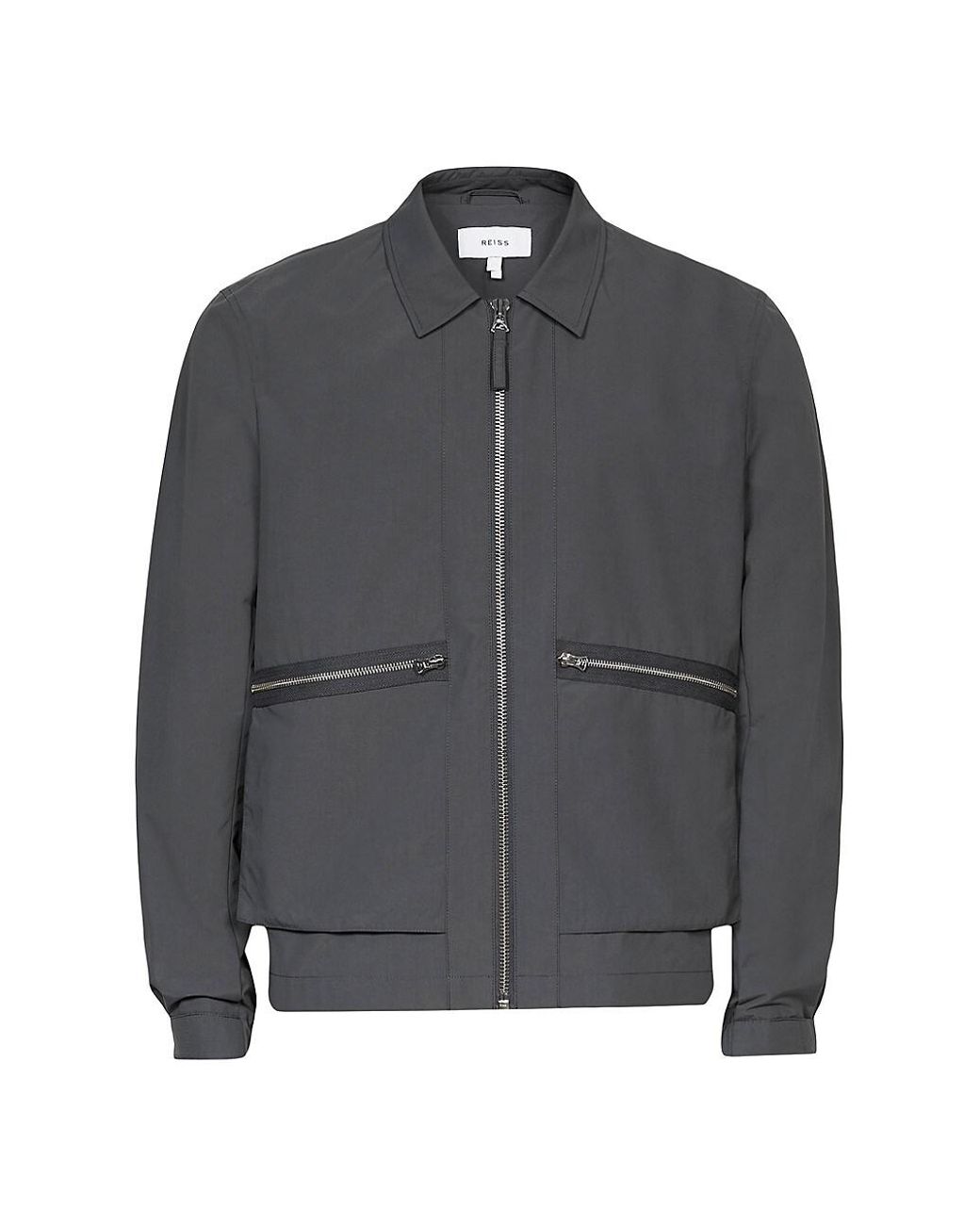 Reiss Synthetic Fival Nylon Jacket in Gray for Men | Lyst