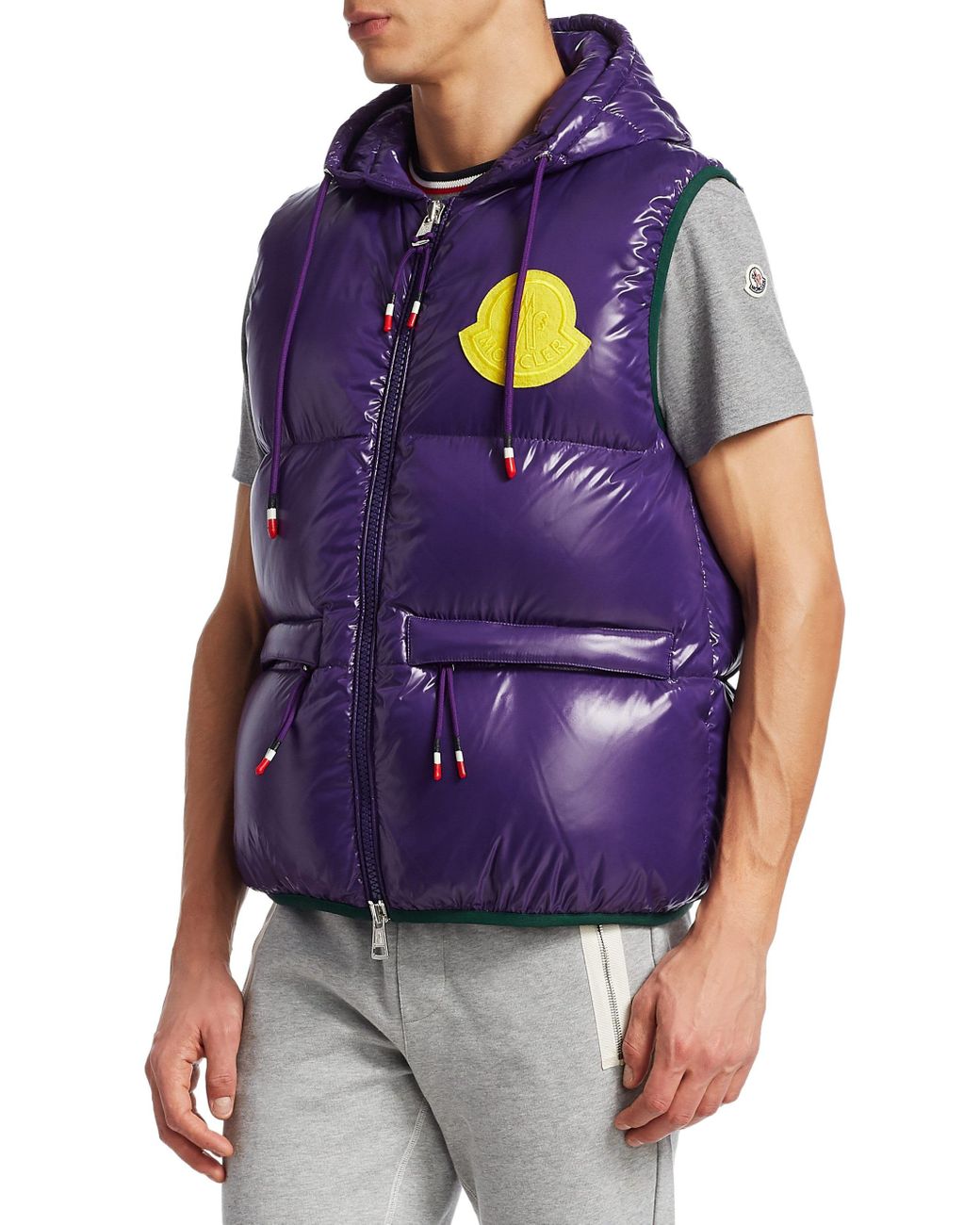 Lorent Puffer Vest - Purple for Men 