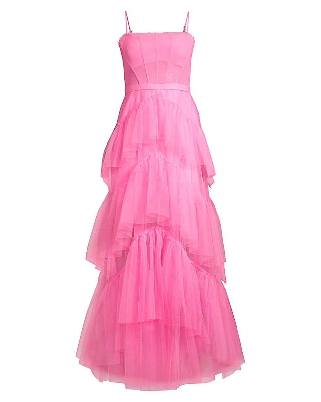 bcbgmaxazria tulle corset gown