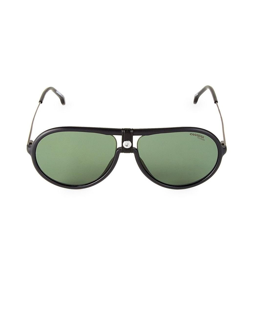 Carrera 60mm Polarized Aviator Sunglasses in Green for Men | Lyst