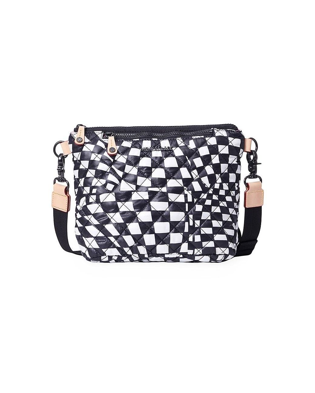 MZ Wallace Metro Scout Quilted Nylon Crossbody Bag in Black Lyst