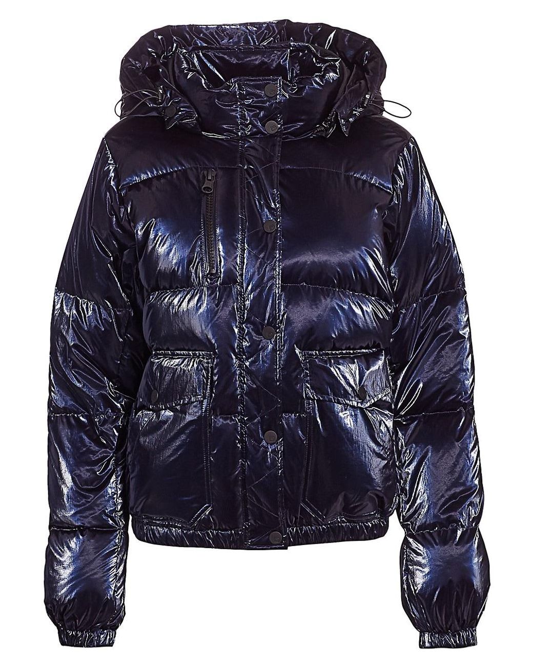 BLANC NOIR Mont Blanc Hooded Puffer Jacket in Blue | Lyst