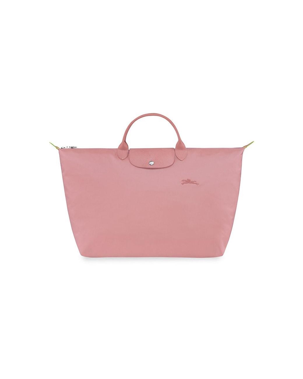 Longchamp Large Le Pliage Green Travel Bag in Pink | Lyst