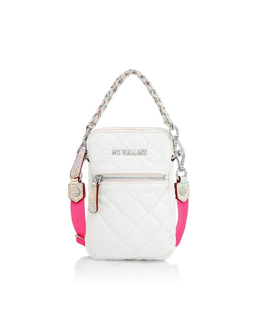 MZ Wallace Micro Crosby Quilted Nylon Crossbody Bag Lyst