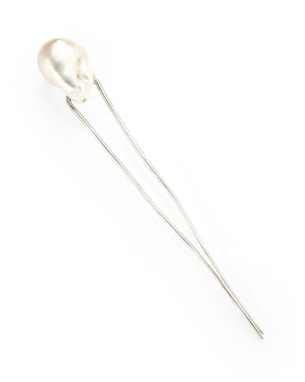Chan Luu 18mm 25mm White Baroque Freshwater Pearl Sterling Silver