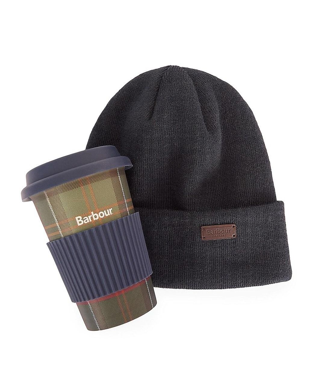 barbour mens bobble hat