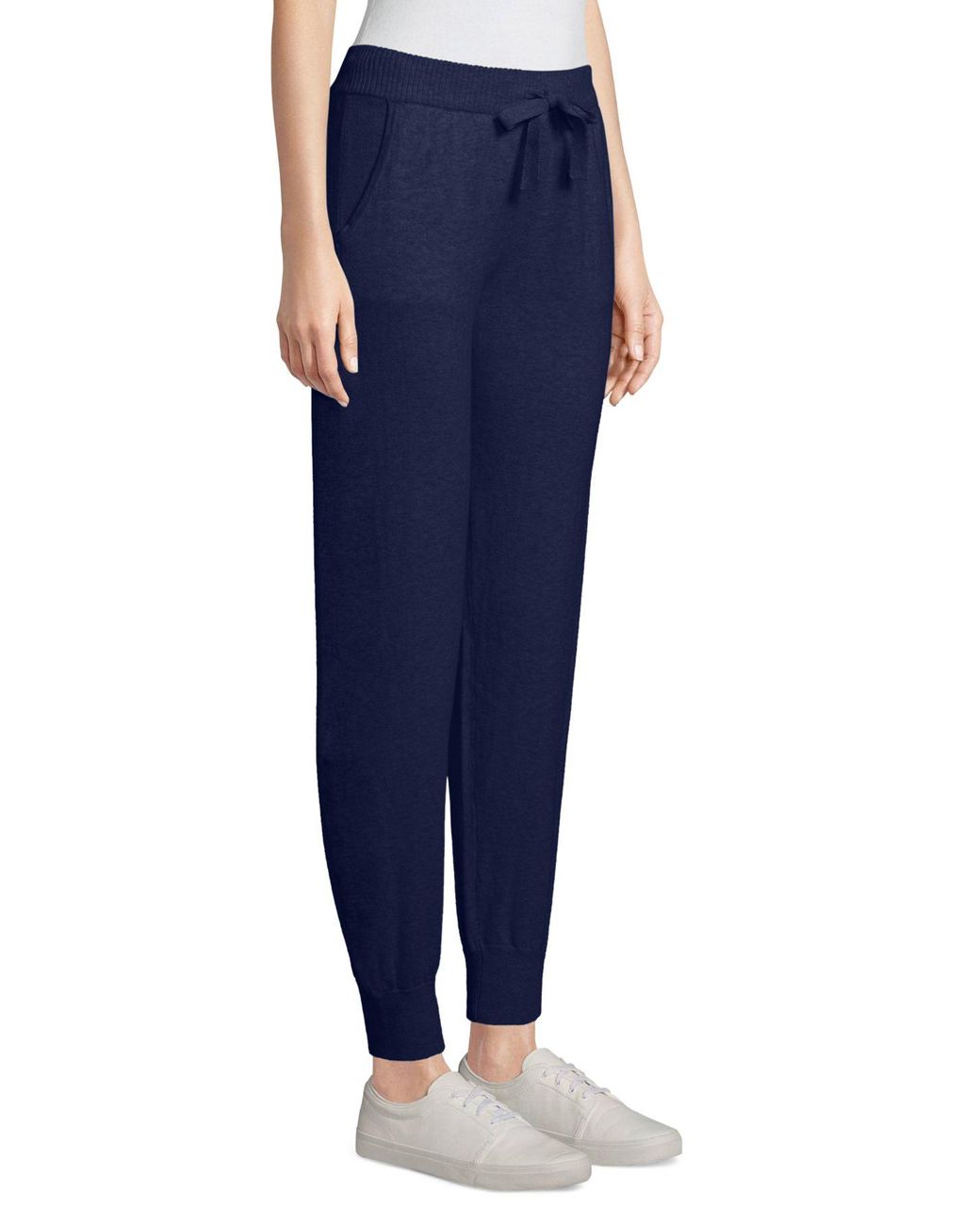 Minnie Rose Cashmere Joggers in Blue - Lyst