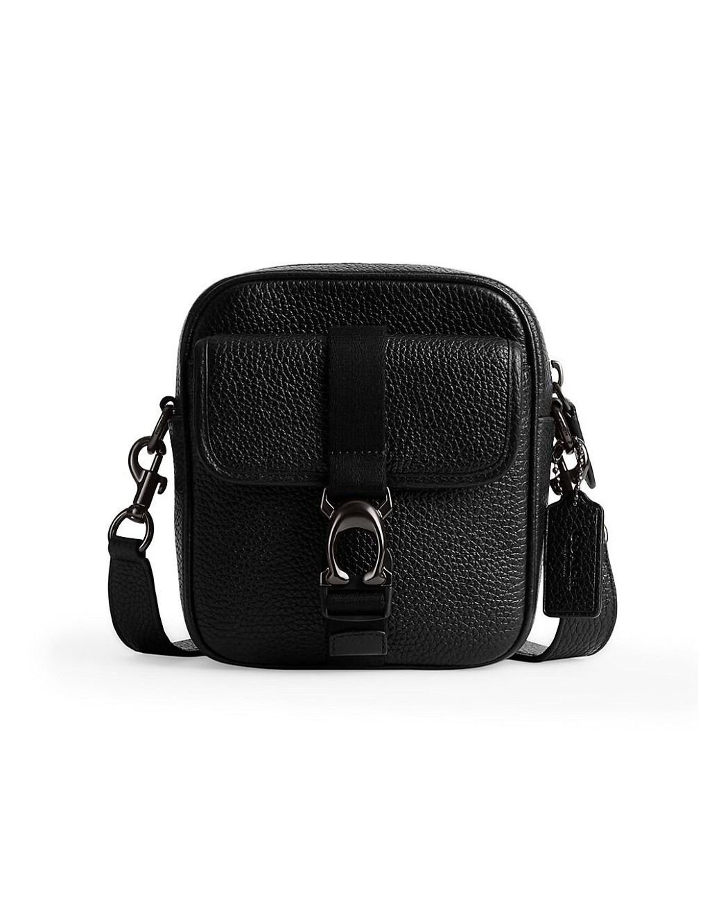 COACH Beck Leather Crossbody Bag in Black for Men | Lyst