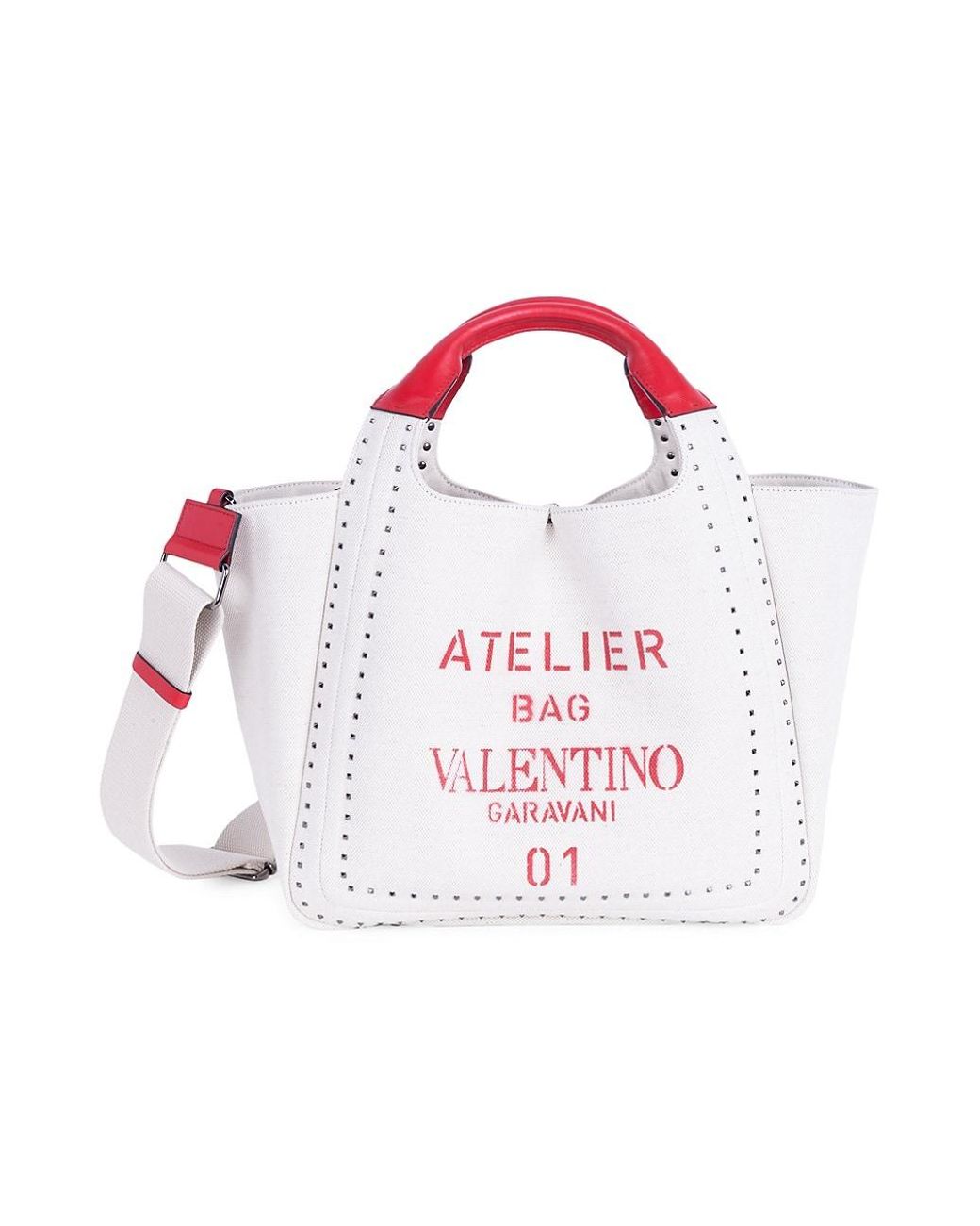 Small Atelier Bag 01 Metal Stitch Edition canvas tote bag 